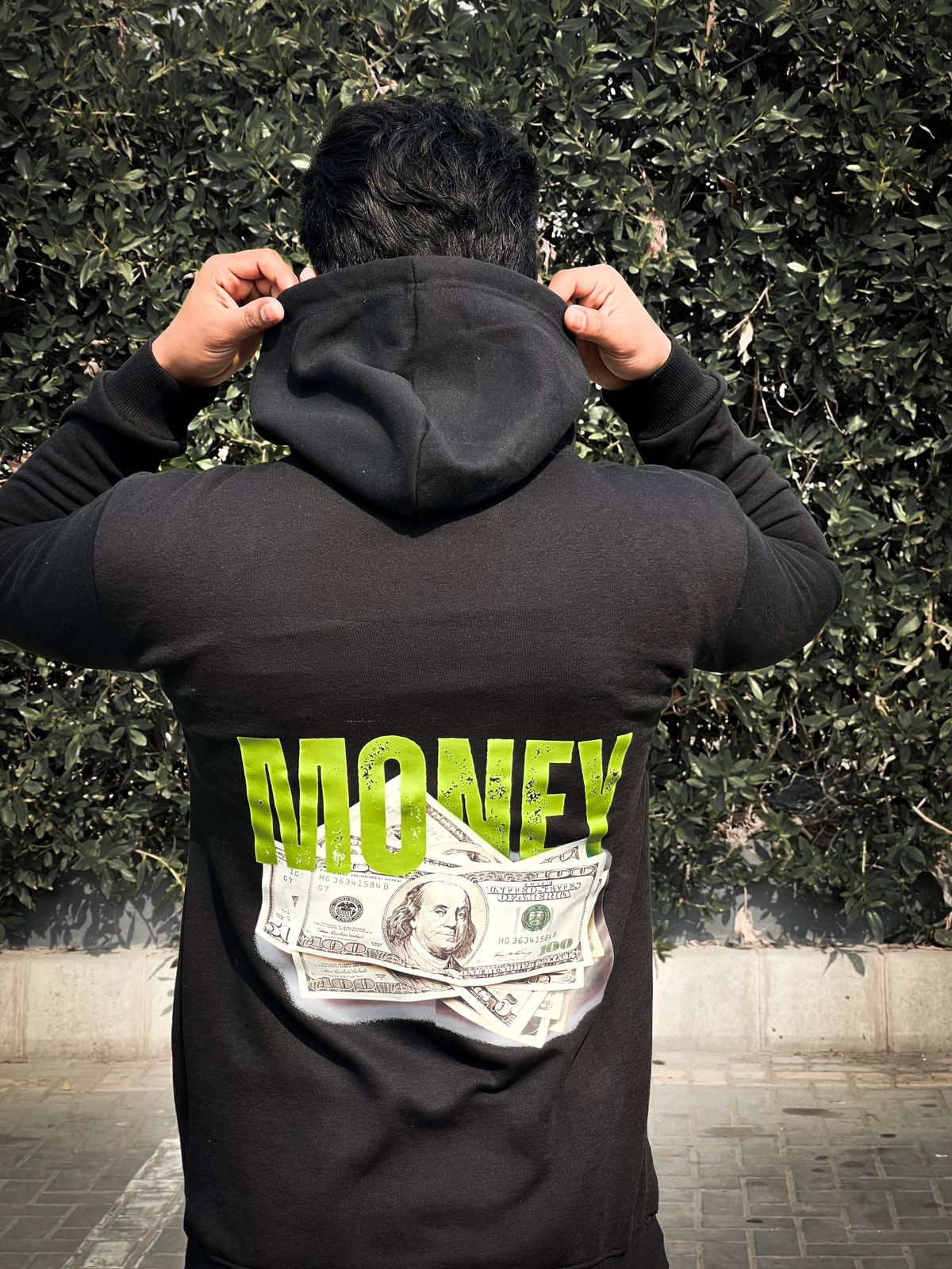 Money Printed Hoodie Unisex