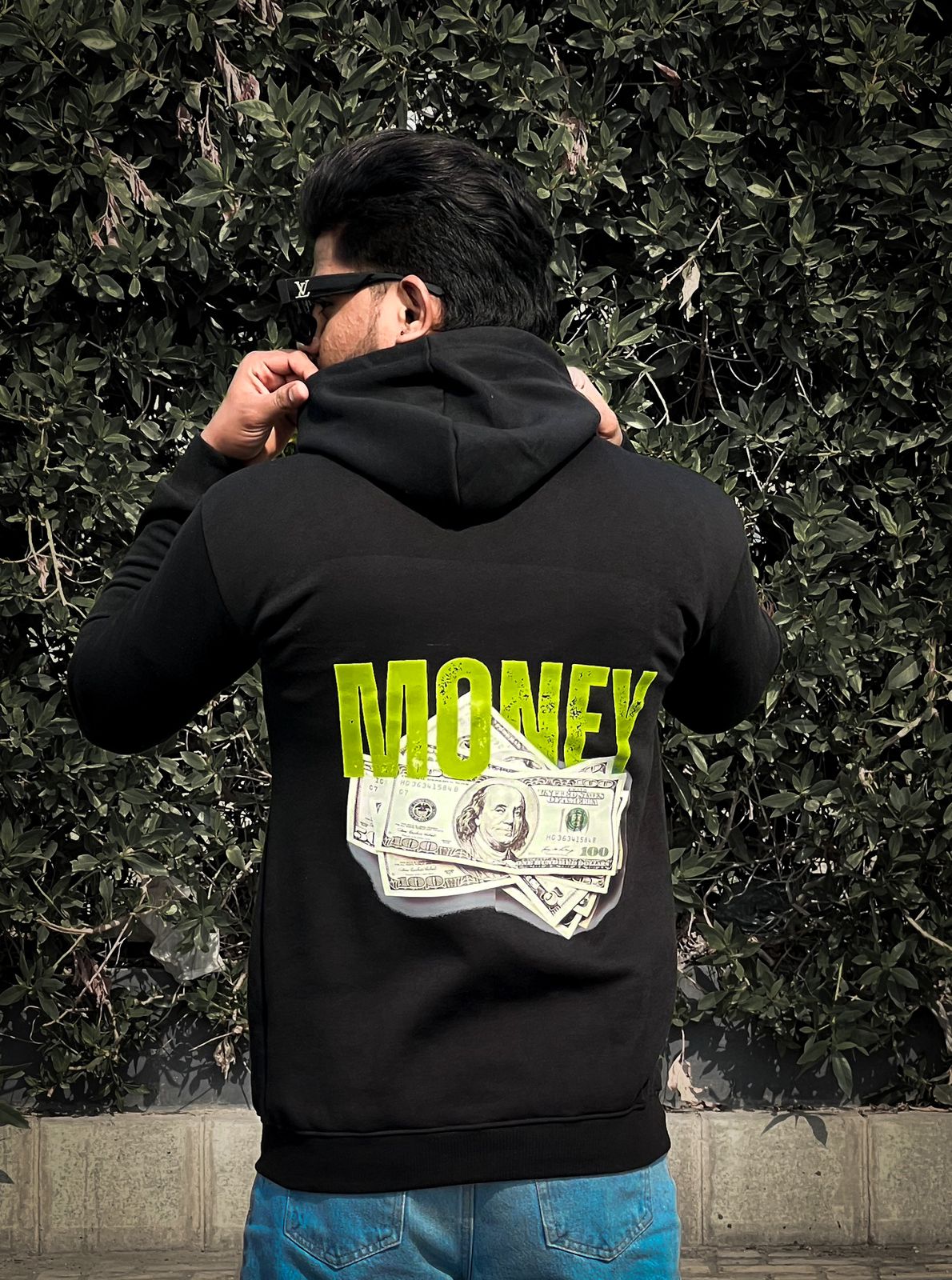 Money Printed Hoodie Unisex